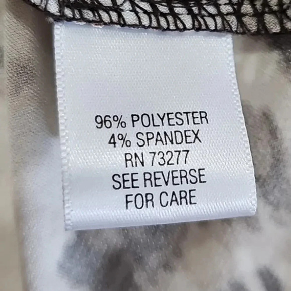 Dana Buchman Floral Animal Print Midi Dress Brown Size S - Picture 4 of 5